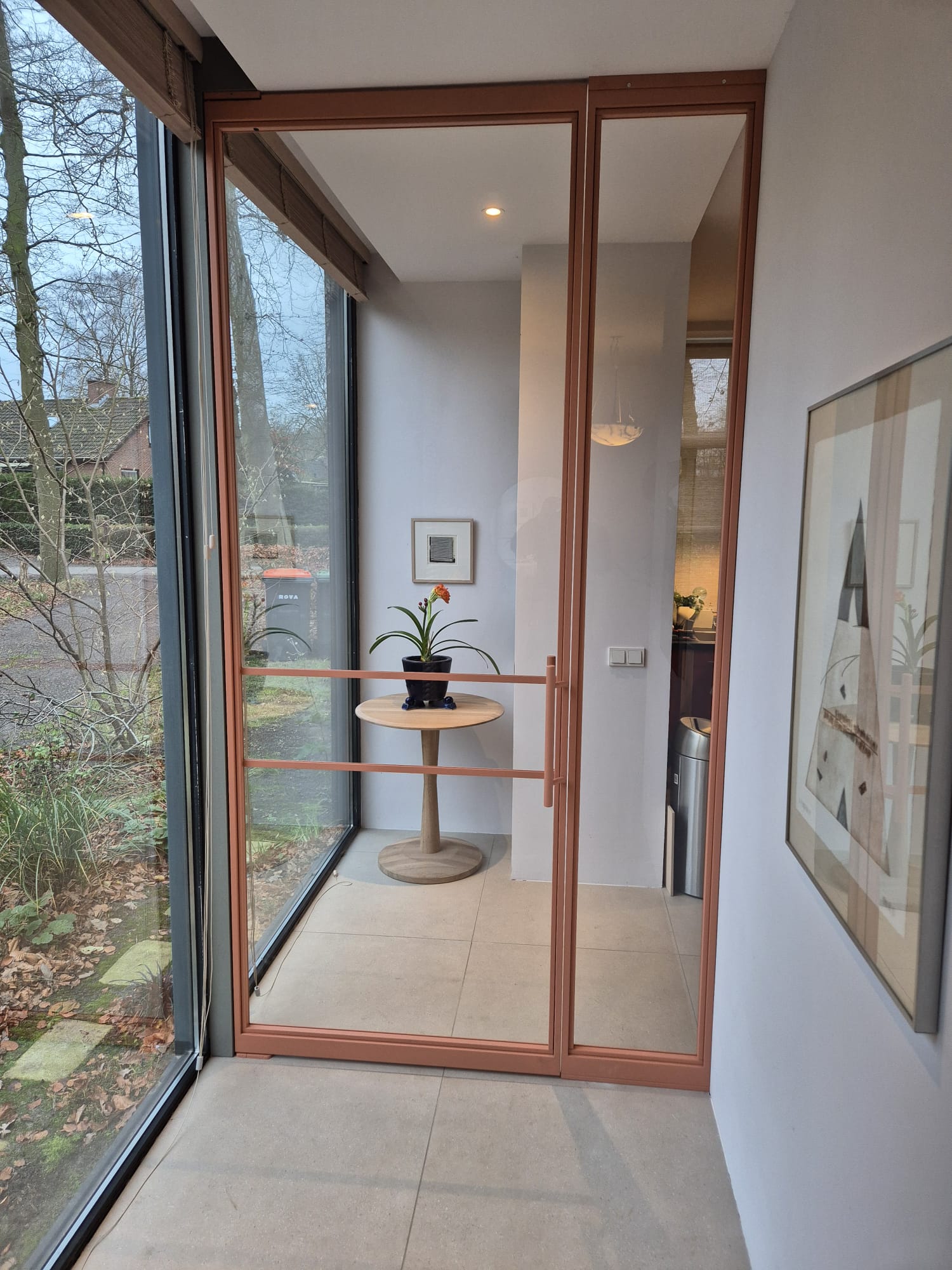 Stalen taatsdeur met maatwerk in staal en glas